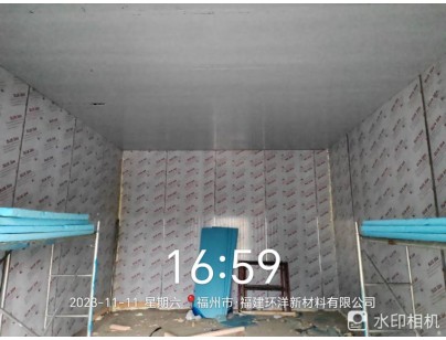 福建環(huán)洋新材料105m3化工防爆冷庫(kù)建造工程案例